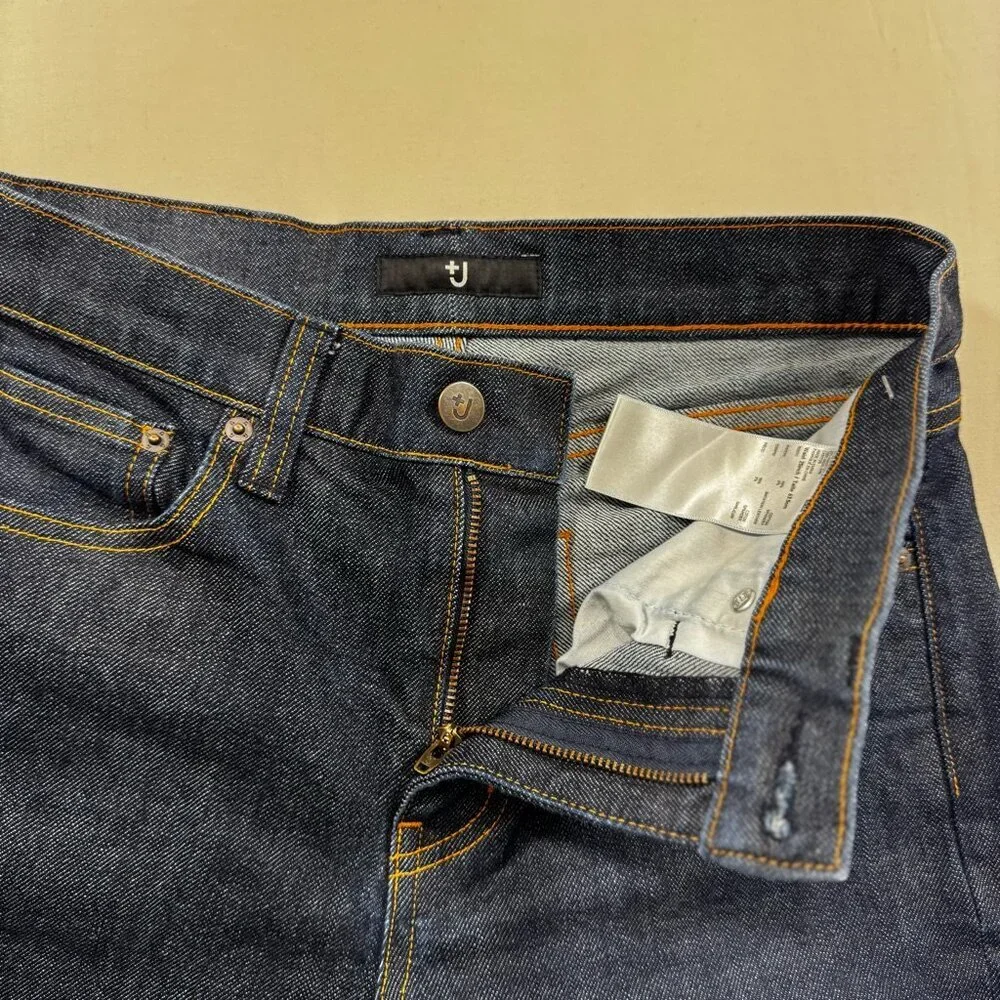 UNIQLO +J J. Jil Sander Selvedge Straight Jeans Women’s 25 Dark Wash Denim